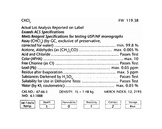 Chloroform, BAKER ANALYZED ACS