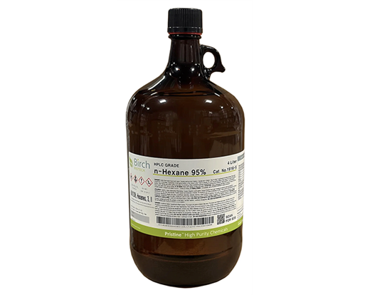 HPLC Grade n-Hexane 95% 4L Amber Glass Bottle