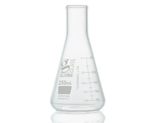 250mL Globe Glass Erlenmeyer Flasks - Heavy Duty