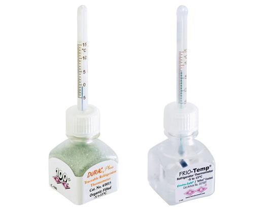 Frio-temp blood bank bottle thermometer