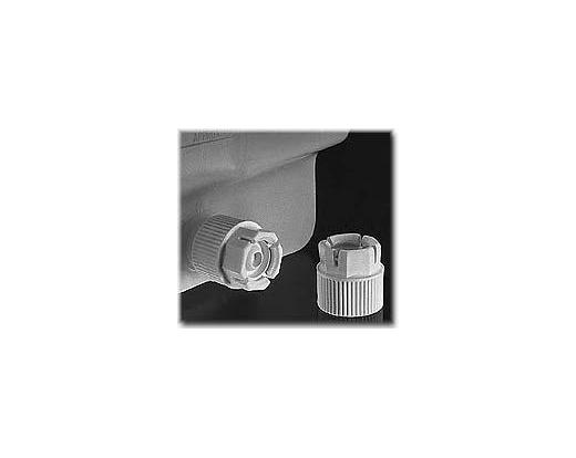 NALGENE&amp;reg; 6423 Spigot Closure, white polypropylene lock nut, TPE plug