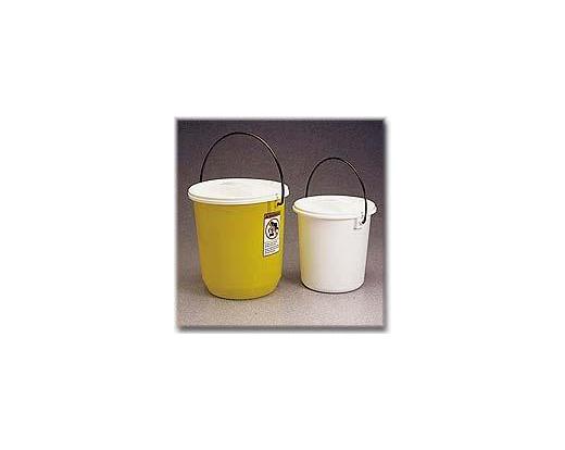 NALGENE&amp;reg; 7102 Air-Tight Pails, white or yellow low-density polyethylene; nylon coated wire bail.