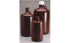 NALGENE 2204 Large Amber Narrow-Mouth Bottles with screw c