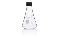 Flask, Erlenmeyer, Screw Cap, with Capacity Scale, Kimble