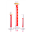 Cylinder, To Deliver, Single Metric Scale, Red Stripe, with Bumper, Kimble | DWK Life Sciences